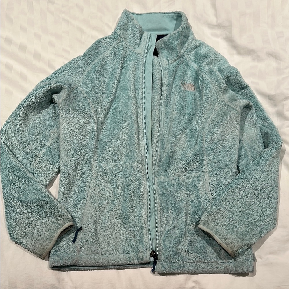 The North Face Light Blue Fleece Jacket size Large